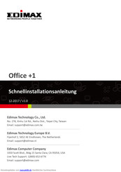 Edimax Office +1 Schnellinstallationsanleitung