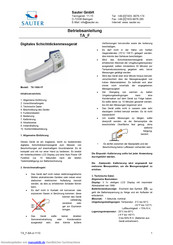 Sauter TA_F Betriebsanleitung