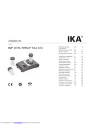 IKA ULTRA-TURRAX Tube Drive Betriebsanleitung