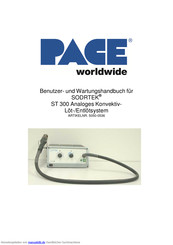 PACE ST 300 Benutzer- Und Wartungshandbuch
