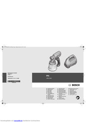 Bosch PFS 2000 Originalbetriebsanleitung