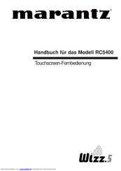 Marantz RC5400 Handbuch
