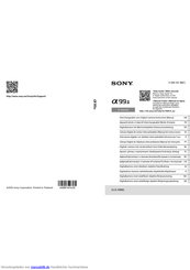 Sony α99 II Gebrauchsanleitung