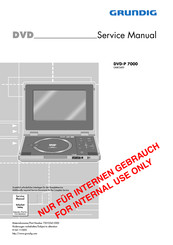 Grundig DVD-P 7000 Serviceanleitung