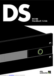d&b audiotechnik DS100 Handbuch