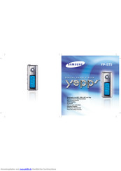 Samsung YEPP' YP-ST5 Handbuch