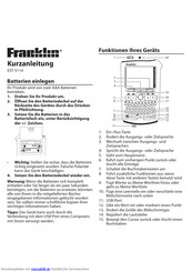 Franklin EST-5114 Kurzanleitung