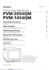 Sony PVM-1454QM Bedienungsanleitung