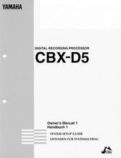 Yamaha CBX-D5 Handbuch