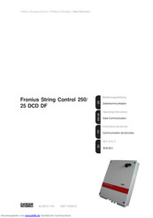Fronius String Control 250/25 DCD DF Bedienungsanleitung