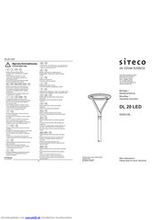 Siteco DL 20 LED Montage- Und Betriebs-Anleitung