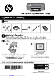HP Deskjet D5500 serie Beginnen Mit Der Einrichtung