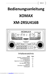 XOMAX XM-2RSU416B Bedienungsanleitung