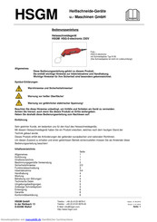 Hsgm HSG-0-electronic Bedienungsanleitung