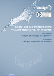 VitaLight 40600050 Einbau- Und Bedienungsanleitung