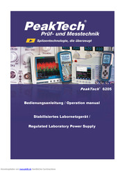 PeakTech 6205 Bedienungsanleitung