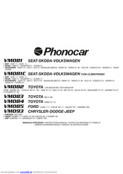 Phonocar VM084 Gebrauchsanweisungen