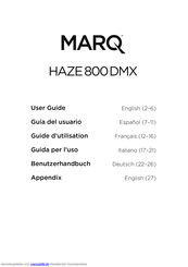 Marq HAZE800DMX Benutzerhandbuch