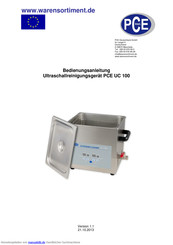 PCE Instruments PCE-UC300 Bedienungsanleitung