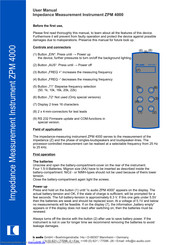 IC Audio ZPM 4000 Bedienungsanleitung