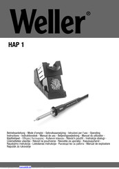 Weller HAP 1 Betriebsanleitung