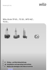 Wilo Drain TS 50 Serie Einbau- Und Betriebsanleitung