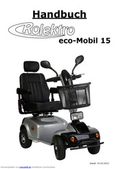 Rolektro eco-Mobil 15 Handbuch