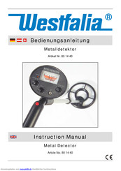 Westfalia 80 14 40 Bedienungsanleitung