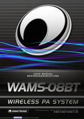 Omnitronic WAMS-08BT Bedienungsanleitung