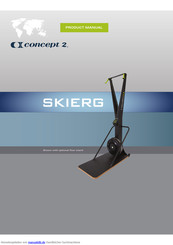 Concept2 skierg Bedienungsanleitung
