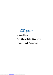 Gofilex Mediabox Handbuch