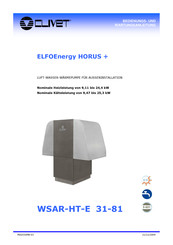 CLIVET ELFOEnergy HORUS + Bedienungs- Und Wartungsanleitung