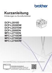brozer DCP-L2550DN Kurzanleitung