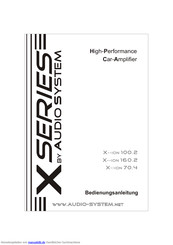 Audio System X--ION 70.4 Bedienungsanleitung