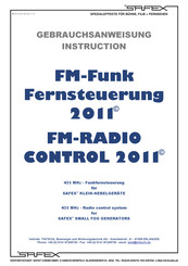 Safex FM-FUNKFERNSTEUERUNG 2011 Gebrauchsanleitung