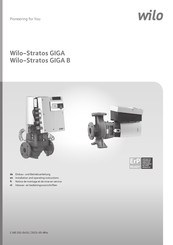 Wilo Stratos GIGA B 51/4 Einbau- Und Betriebsanleitung