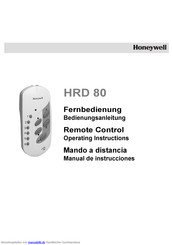 Honeywell HRD 80 Bedienungsanleitung