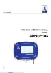 Beko METPOINT BDL Installation Und Betriebsanleitung