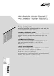 hawa HAWA-Frontslide 60/matic-Telescopic 3 Montageanleitung