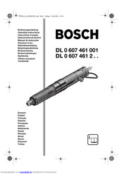 Bosch DL 0 607 461 401 Bedienungsanleitung