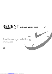 Regent Werk VX3J Bedienungsanleitung