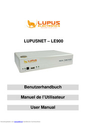 Lupus LUPUSNET - LE900 Benutzerhandbuch