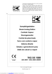 Kalorik TKG SIS 1000 Gebrauchsanleitung