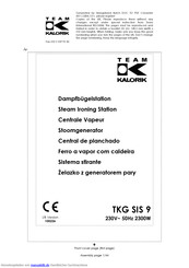 Kalorik TKG SIS 9 Gebrauchsanleitung