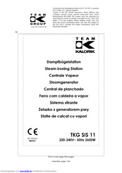 Kalorik TKG SIS 11 Gebrauchsanleitung