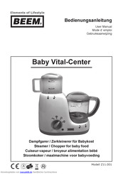 Beem Baby Vital-Center Bedienungsanleitung