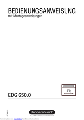 Küppersbusch EDG 650.0 Bedienungsanweisung