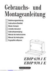 Küppersbusch EDIP 639.1 E Gebrauchsanleitung Und Montageanleitung