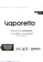 Polti Vaporetto PRO80 Bedienungsanleitung