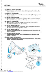 Whirlpool AKR 499 Installationsangaben